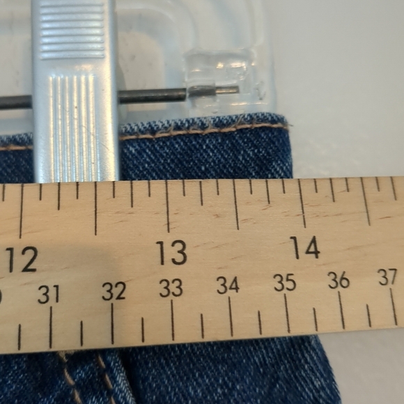 NWOT Ardene Denim Skirt Women's Medium Blue Cotton Front Slit Long - Picture 6 of 8